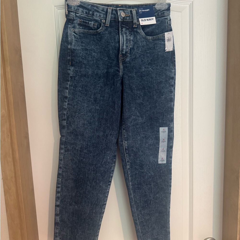 Old Navy Blue Straight Leg Jeans